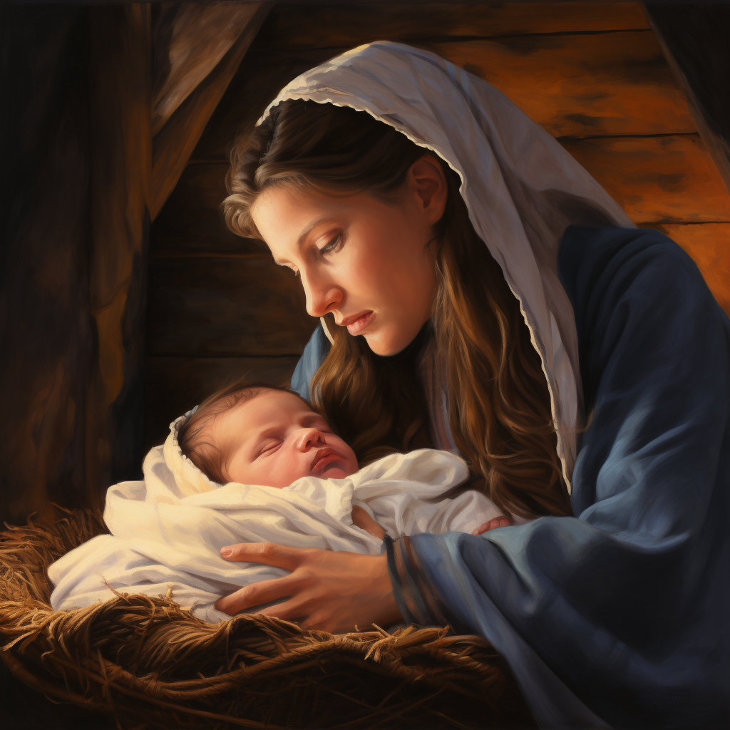 Artwork Depiction of the Birth of Jesus