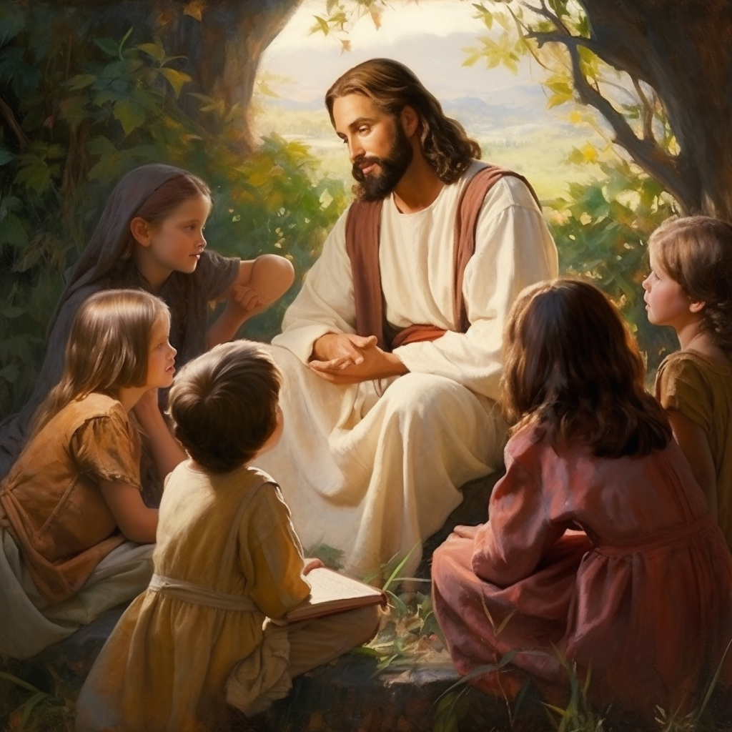 Jesus telling stories